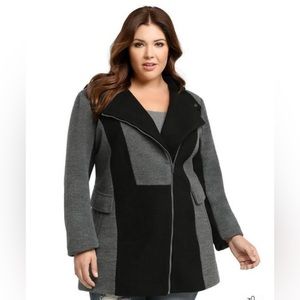 Torrid Color Block Fitted Coat size 3